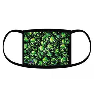 Liquid Blue Face Covering Mask Skull Pile Juicy J Travis Scott Style New